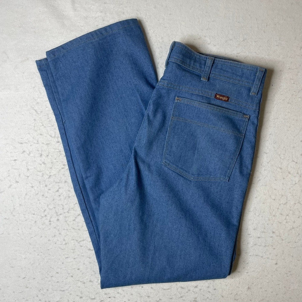 Wrangler Jeans Mens 36x32 Blue Vintage Made in USA Straight Leg Denim Pants
